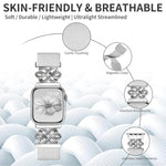 xDfind Bracelet de montre à boucle magnétique tressée en nylon à nœud chinois, pour Apple Watch 42 / 44 / 45 / 46 / 49mm, pour Apple Watch 38 / 40 / 41 / S11 42mm