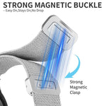 xDfind Bracelet de montre à boucle magnétique tressée en nylon à nœud chinois, pour Apple Watch 42 / 44 / 45 / 46 / 49mm, pour Apple Watch 38 / 40 / 41 / S11 42mm