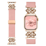 xDfind Bracelet de montre à boucle magnétique tressée en nylon à nœud chinois, pour Apple Watch 42 / 44 / 45 / 46 / 49mm, pour Apple Watch 38 / 40 / 41 / S11 42mm