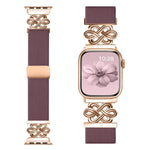xDfind Bracelet de montre à boucle magnétique tressée en nylon à nœud chinois, pour Apple Watch 42 / 44 / 45 / 46 / 49mm, pour Apple Watch 38 / 40 / 41 / S11 42mm
