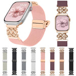 xDfind Bracelet de montre à boucle magnétique tressée en nylon à nœud chinois, pour Apple Watch 42 / 44 / 45 / 46 / 49mm, pour Apple Watch 38 / 40 / 41 / S11 42mm
