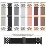 xDfind Bracelet de montre à boucle magnétique tressée en nylon à nœud chinois, pour Apple Watch 42 / 44 / 45 / 46 / 49mm, pour Apple Watch 38 / 40 / 41 / S11 42mm