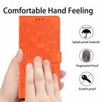 Étui de téléphone en cuir végétalien gaufré chat arbre avec rabat, pour iPhone 17e / 16e, pour iPhone 17 Pro Max, pour iPhone 17 Pro, pour iPhone 17, pour iPhone Air, pour iPhone 16 Pro Max