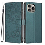 Étui de téléphone en cuir vegan gaufré chat arbre, pour iPhone 16 Pro, pour iPhone 16 Plus, pour iPhone 16, pour iPhone 15 Pro Max, pour iPhone 15 Pro, pour iPhone 15 Plus