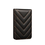 Support de cartes de téléphone portable pliable RFID ESEBLE, style adhésif, texture rhomboïde