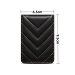 Support de cartes de téléphone portable pliable RFID ESEBLE, style adhésif, texture rhomboïde