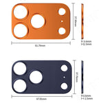 XDcase Lot de 5 protections d'objectif creuses en alliage de titane, pour iPhone 17 Pro Max, pour iPhone 17 Pro