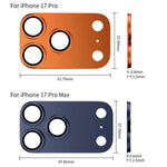 XDcase Film d'objectif d'appareil photo en métal givré à couverture complète 5 pièces, pour iPhone 17 Pro Max, pour iPhone 17 Pro