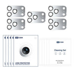 XDcase Film d'objectif d'appareil photo en métal givré à couverture complète 5 pièces, pour iPhone 17 Pro Max, pour iPhone 17 Pro