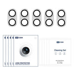 XDcase Lot de 5 films de protection en métal dépoli avec anneau d'objectif pour appareil photo, pour iPhone 17