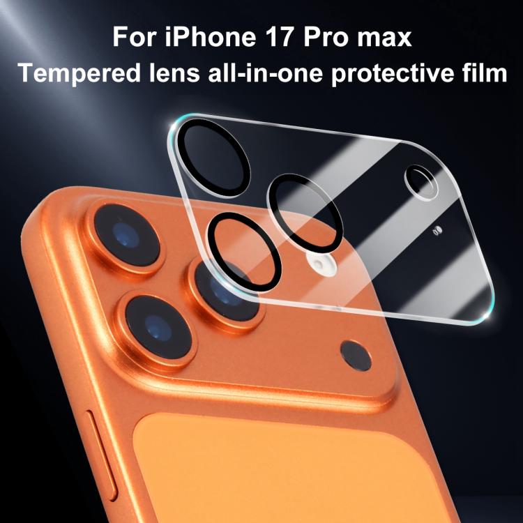 XDcase 5 films de protection en verre trempé pour caméra arrière avec sérigraphie intégrée, pour iPhone 17 Pro Max, pour iPhone 17 Pro, pour iPhone 17, pour iPhone Air