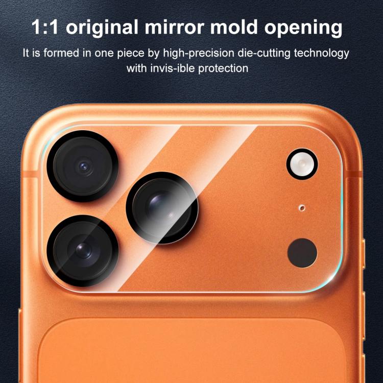 XDcase 5 films de protection en verre trempé pour caméra arrière avec sérigraphie intégrée, pour iPhone 17 Pro Max, pour iPhone 17 Pro, pour iPhone 17, pour iPhone Air
