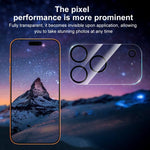 XDcase 5 films de protection en verre trempé pour caméra arrière avec sérigraphie intégrée, pour iPhone 17 Pro Max, pour iPhone 17 Pro, pour iPhone 17, pour iPhone Air