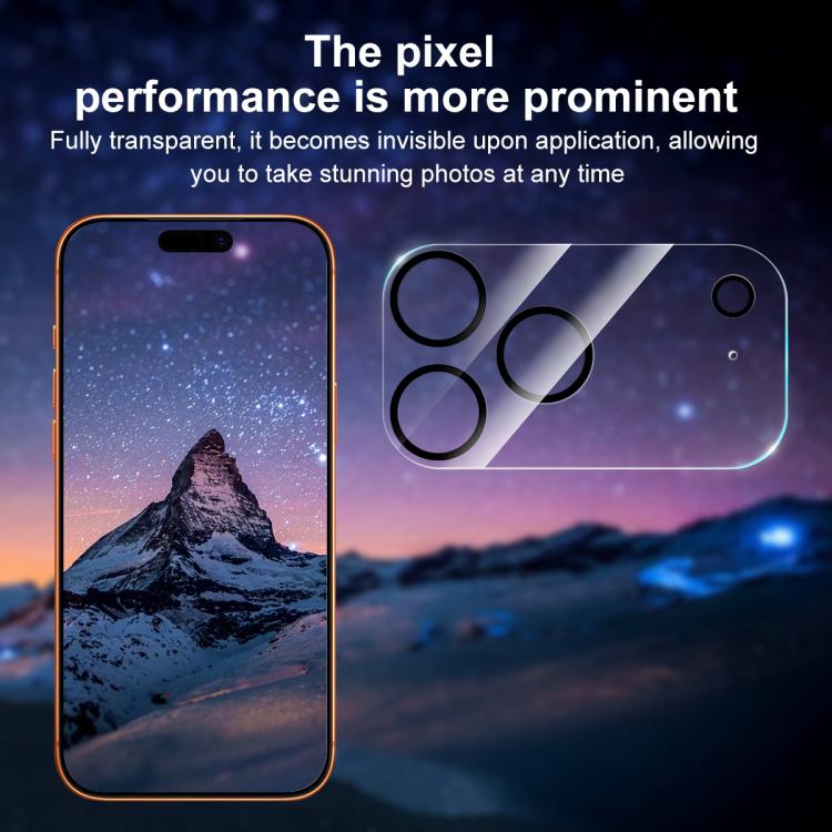 XDcase 5 films de protection en verre trempé pour caméra arrière avec sérigraphie intégrée, pour iPhone 17 Pro Max, pour iPhone 17 Pro, pour iPhone 17, pour iPhone Air