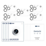 XDcase 5 films de protection en verre trempé pour caméra arrière avec sérigraphie intégrée, pour iPhone 17 Pro Max, pour iPhone 17 Pro, pour iPhone 17, pour iPhone Air