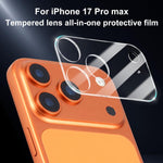 XDcase 5 films de protection transparents intégrés en verre trempé pour appareil photo, pour iPhone 17 Pro Max, pour iPhone 17 Pro, pour iPhone 17, pour iPhone Air
