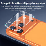 XDcase 5 films de protection transparents intégrés en verre trempé pour appareil photo, pour iPhone 17 Pro Max, pour iPhone 17 Pro, pour iPhone 17, pour iPhone Air