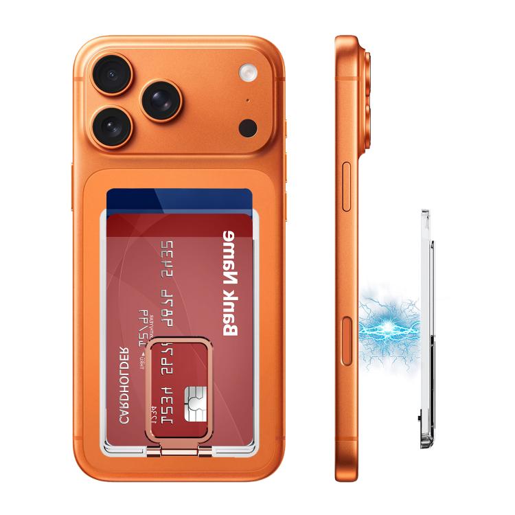 XDcase Support de carte magnétique arrière avec support pour iPhone / Galaxy et plus