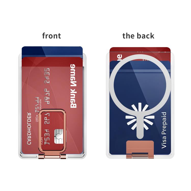 XDcase Support de carte magnétique arrière avec support pour iPhone / Galaxy et plus
