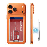 XDcase Support de carte magnétique arrière avec support pour iPhone / Galaxy et plus