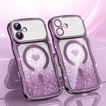 Coque de téléphone magnétique en TPU à paillettes avec étoile en diamant, cadre ondulé, galvanisé, pour iPhone 17 Pro Max, pour iPhone 17 Pro, pour iPhone 17, pour iPhone 16 Pro Max, pour iPhone 16 Pro, pour iPhone 16