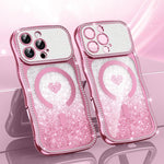 Coque de téléphone magnétique en TPU à paillettes avec étoile en diamant, cadre ondulé, galvanisé, pour iPhone 17 Pro Max, pour iPhone 17 Pro, pour iPhone 17, pour iPhone 16 Pro Max, pour iPhone 16 Pro, pour iPhone 16