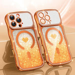 Coque de téléphone magnétique en TPU à paillettes avec étoile en diamant, cadre ondulé, galvanisé, pour iPhone 17 Pro Max, pour iPhone 17 Pro, pour iPhone 17, pour iPhone 16 Pro Max, pour iPhone 16 Pro, pour iPhone 16
