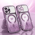 Coque de téléphone magnétique en TPU à paillettes avec étoile en diamant, cadre ondulé, galvanisé, pour iPhone 17 Pro Max, pour iPhone 17 Pro, pour iPhone 17, pour iPhone 16 Pro Max, pour iPhone 16 Pro, pour iPhone 16