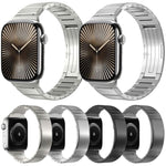 Bracelet de montre à fermoir pliant à une perle en alliage de titane, pour Apple Watch 46mm / 49mm / 45mm / 44mm, pour Apple Watch 42mm / 41mm / 40mm / 38mm