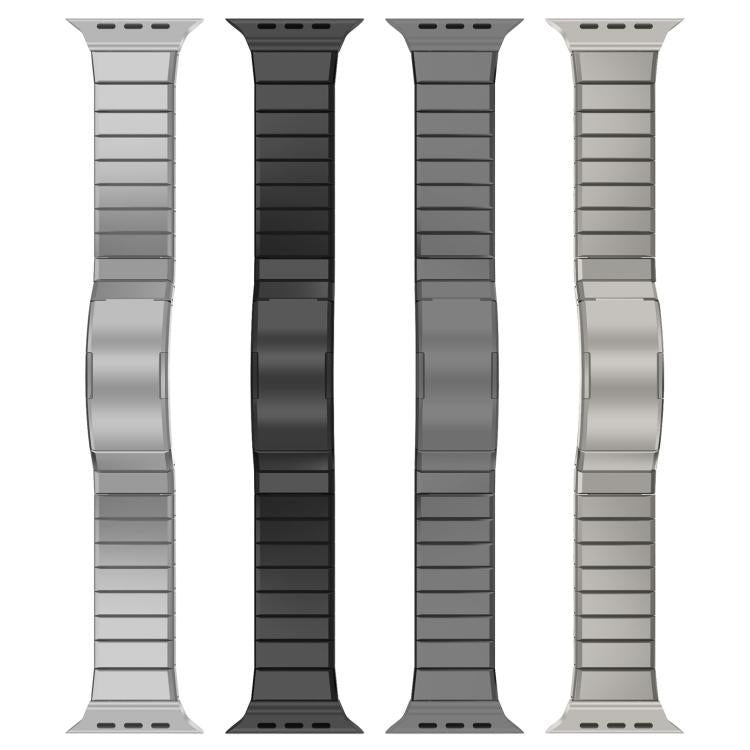 Bracelet de montre à fermoir pliant à une perle en alliage de titane, pour Apple Watch 46mm / 49mm / 45mm / 44mm, pour Apple Watch 42mm / 41mm / 40mm / 38mm