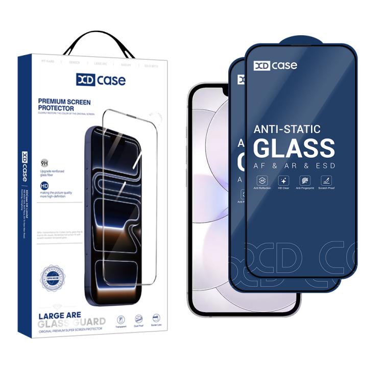 XDcase Film en verre trempé HD imprimé sérigraphié 2 pièces/paquet, pour iPhone 17e / 16e, pour iPhone 17 Pro Max, pour iPhone 17 Pro, pour iPhone 17, pour iPhone Air, pour iPhone 16 Pro Max, pour iPhone 16 Pro, pour iPhone 16 Plus, pour iPhone 16