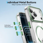 Kemeng Clear PC Magnetic Phone Case, For iPhone 17 Pro Max, For iPhone 17 Pro