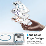 Kemeng Clear PC Magnetic Phone Case, For iPhone 17 Pro Max, For iPhone 17 Pro