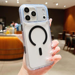 Frosted PC Hybrid TPU Magnetic Phone Case with AI Sensing Key, For iPhone 17 Pro Max, For iPhone 17 Pro, For iPhone 17, For iPhone Air, For iPhone 16 Pro Max, For iPhone 16 Pro, For iPhone 16