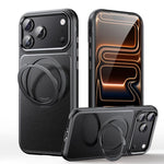 Étui de téléphone en cuir avec support magnétique rotatif à 360 degrés, pour iPhone 17 Pro Max, pour iPhone 17 Pro, pour iPhone 17, pour iPhone Air, pour iPhone 16 Pro Max, pour iPhone 16 Pro, pour iPhone 16 Plus, pour iPhone 16