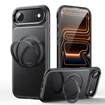 Étui de téléphone en cuir avec support magnétique rotatif à 360 degrés, pour iPhone 17 Pro Max, pour iPhone 17 Pro, pour iPhone 17, pour iPhone Air, pour iPhone 16 Pro Max, pour iPhone 16 Pro, pour iPhone 16 Plus, pour iPhone 16