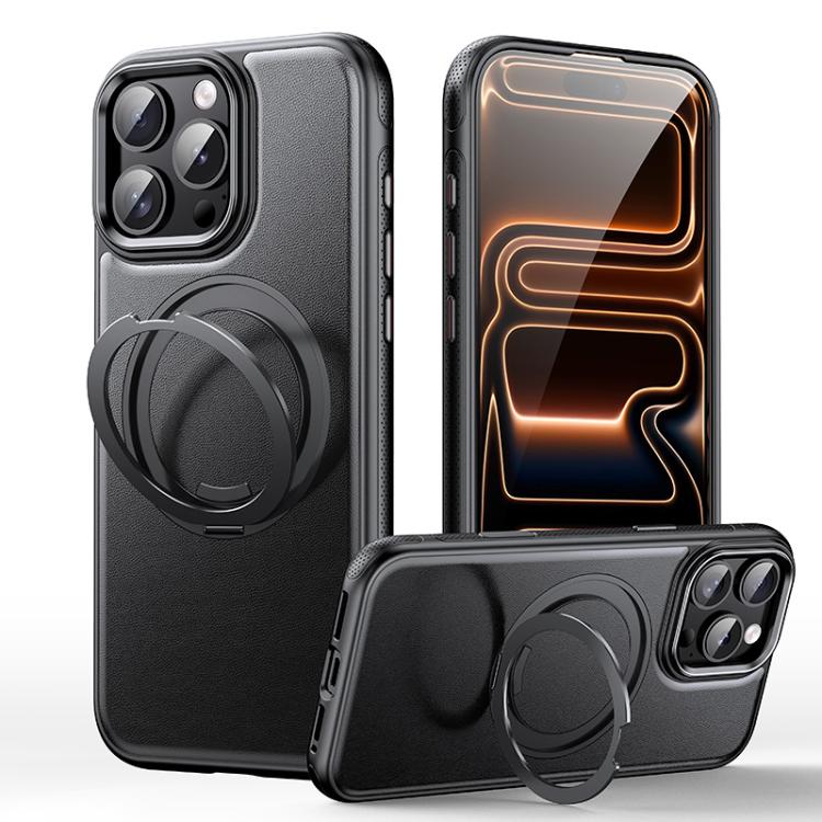 Étui de téléphone en cuir avec support magnétique rotatif à 360 degrés, pour iPhone 17 Pro Max, pour iPhone 17 Pro, pour iPhone 17, pour iPhone Air, pour iPhone 16 Pro Max, pour iPhone 16 Pro, pour iPhone 16 Plus, pour iPhone 16