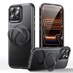 Étui de téléphone en cuir avec support magnétique rotatif à 360 degrés, pour iPhone 17 Pro Max, pour iPhone 17 Pro, pour iPhone 17, pour iPhone Air, pour iPhone 16 Pro Max, pour iPhone 16 Pro, pour iPhone 16 Plus, pour iPhone 16