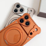Coque de téléphone magnétique Weasel Original Color en métal sans cadre avec support rotatif à 360°, pour iPhone 17 Pro Max, pour iPhone 17 Pro