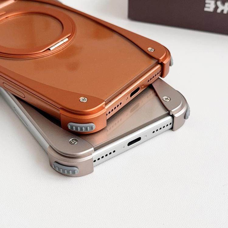 Coque de téléphone magnétique Weasel Original Color en métal sans cadre avec support rotatif à 360°, pour iPhone 17 Pro Max, pour iPhone 17 Pro