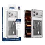 Coque de téléphone XDcase en TPU transparent avec fente pour carte et trous précis, Pour iPhone 17 Pro Max, Pour iPhone 17 Pro, Pour iPhone 17, Pour iPhone Air