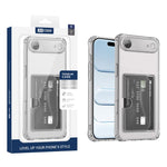 Coque de téléphone XDcase en TPU transparent avec fente pour carte et trous précis, Pour iPhone 17 Pro Max, Pour iPhone 17 Pro, Pour iPhone 17, Pour iPhone Air