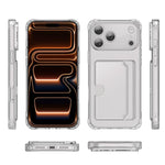 Coque de téléphone XDcase en TPU transparent avec fente pour carte et trous précis, Pour iPhone 17 Pro Max, Pour iPhone 17 Pro, Pour iPhone 17, Pour iPhone Air