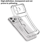 Coque de téléphone XDcase en TPU transparent avec fente pour carte et trous précis, Pour iPhone 17 Pro Max, Pour iPhone 17 Pro, Pour iPhone 17, Pour iPhone Air