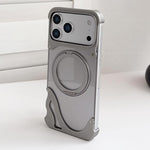 Coque de téléphone magnétique Dolphin Original Color en métal sans cadre avec support rotatif à 360°, pour iPhone 17 Pro Max, pour iPhone 17 Pro