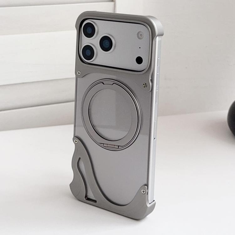 Coque de téléphone magnétique Dolphin Original Color en métal sans cadre avec support rotatif à 360°, pour iPhone 17 Pro Max, pour iPhone 17 Pro