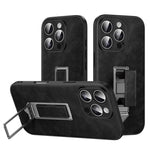 Étui de téléphone en similicuir avec support métallique caché au poignet SULADA, pour iPhone 17 Pro Max, pour iPhone 17 Pro, pour iPhone 17, pour iPhone 16 Pro Max, pour iPhone 16 Pro, pour iPhone 16