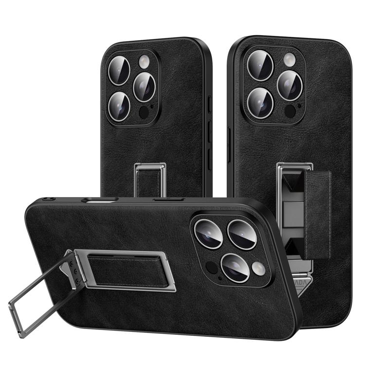 Étui de téléphone en similicuir avec support métallique caché au poignet SULADA, pour iPhone 17 Pro Max, pour iPhone 17 Pro, pour iPhone 17, pour iPhone 16 Pro Max, pour iPhone 16 Pro, pour iPhone 16