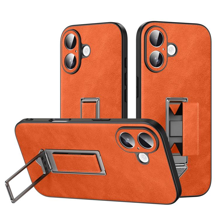 Étui de téléphone en similicuir avec support métallique caché au poignet SULADA, pour iPhone 17 Pro Max, pour iPhone 17 Pro, pour iPhone 17, pour iPhone 16 Pro Max, pour iPhone 16 Pro, pour iPhone 16