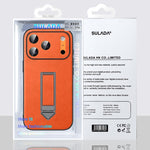 Étui de téléphone en similicuir avec support métallique caché au poignet SULADA, pour iPhone 17 Pro Max, pour iPhone 17 Pro, pour iPhone 17, pour iPhone 16 Pro Max, pour iPhone 16 Pro, pour iPhone 16